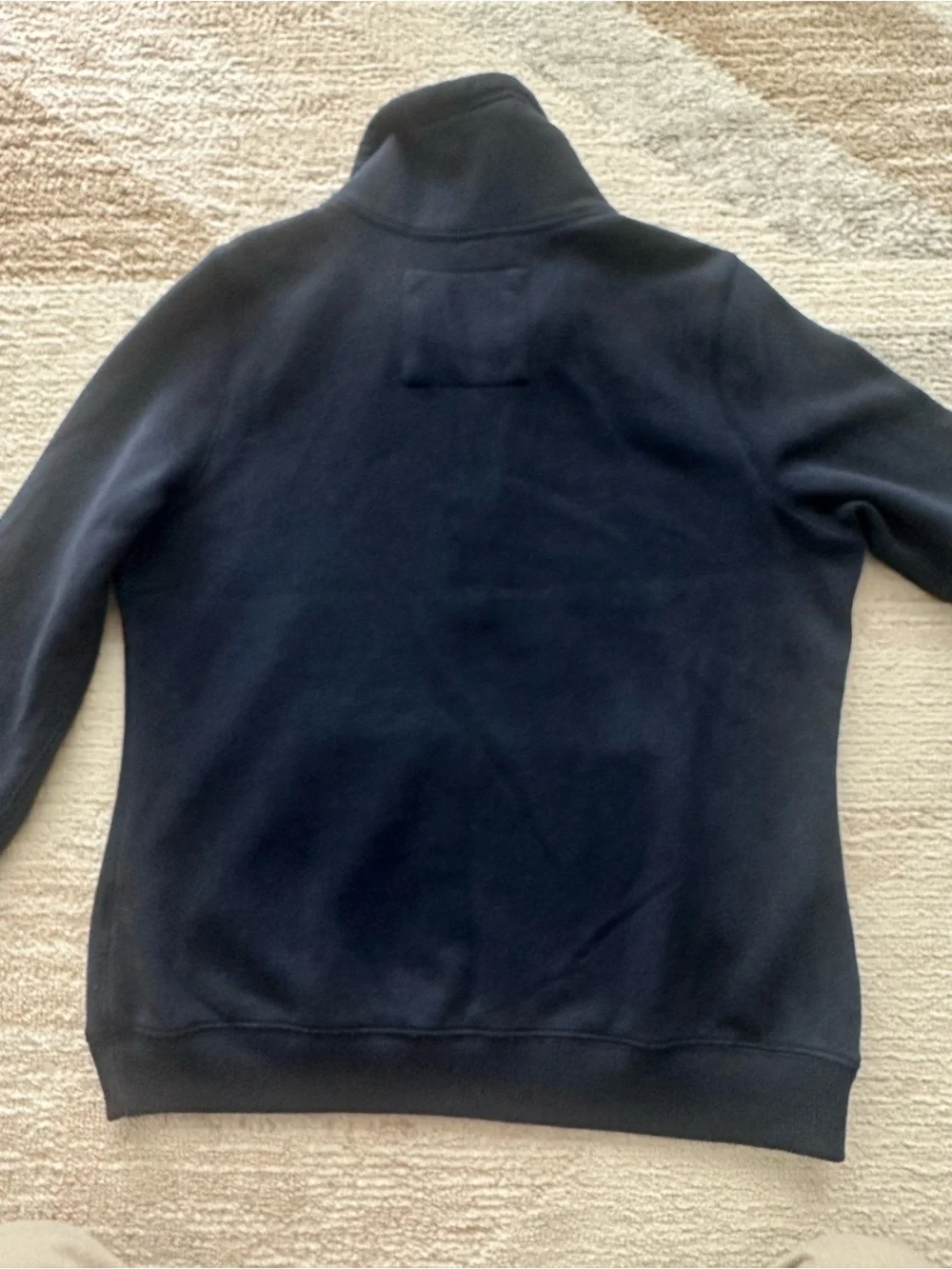 Abercrombie & Fitch Women’s Navy Half-Zip Pullover with Patch Size L